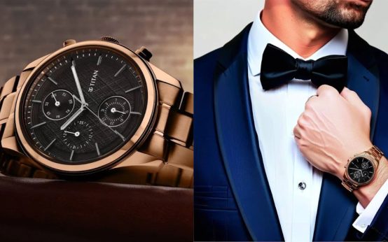 Titan Neo Splash Black Dial Watch