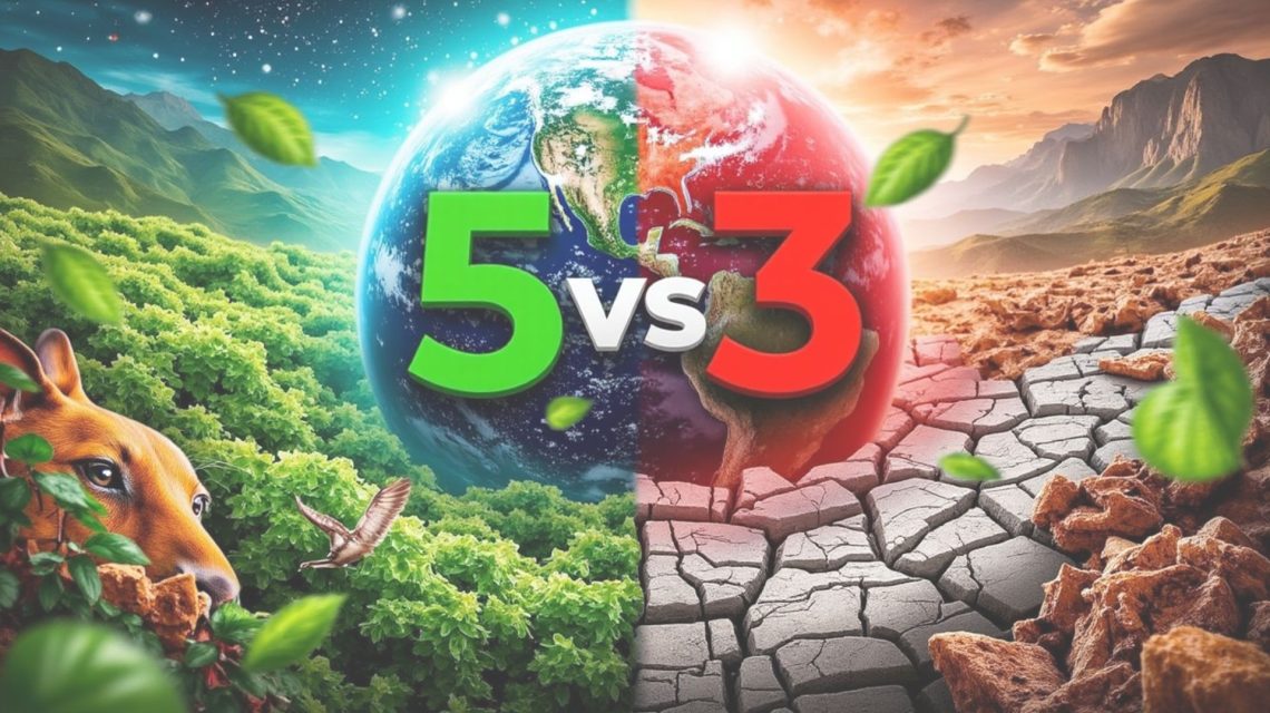 Biodiversity 5 vs 3